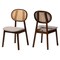 Baxton Studio Darrion Mid-Century Modern Grey Fabric and Walnut Brown Finished Wood 2-Piece Dining Chair Set 234-2PC-13291-ZORO - alternate 1